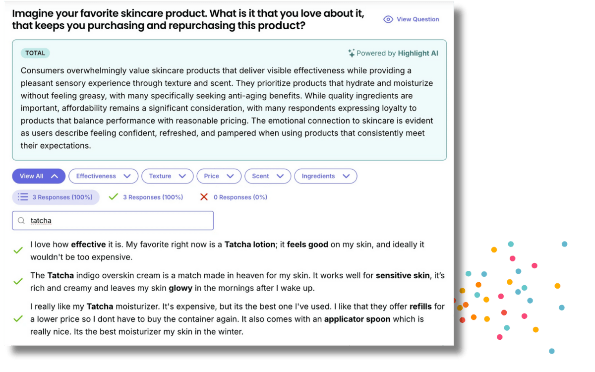 Real time feedback capture example