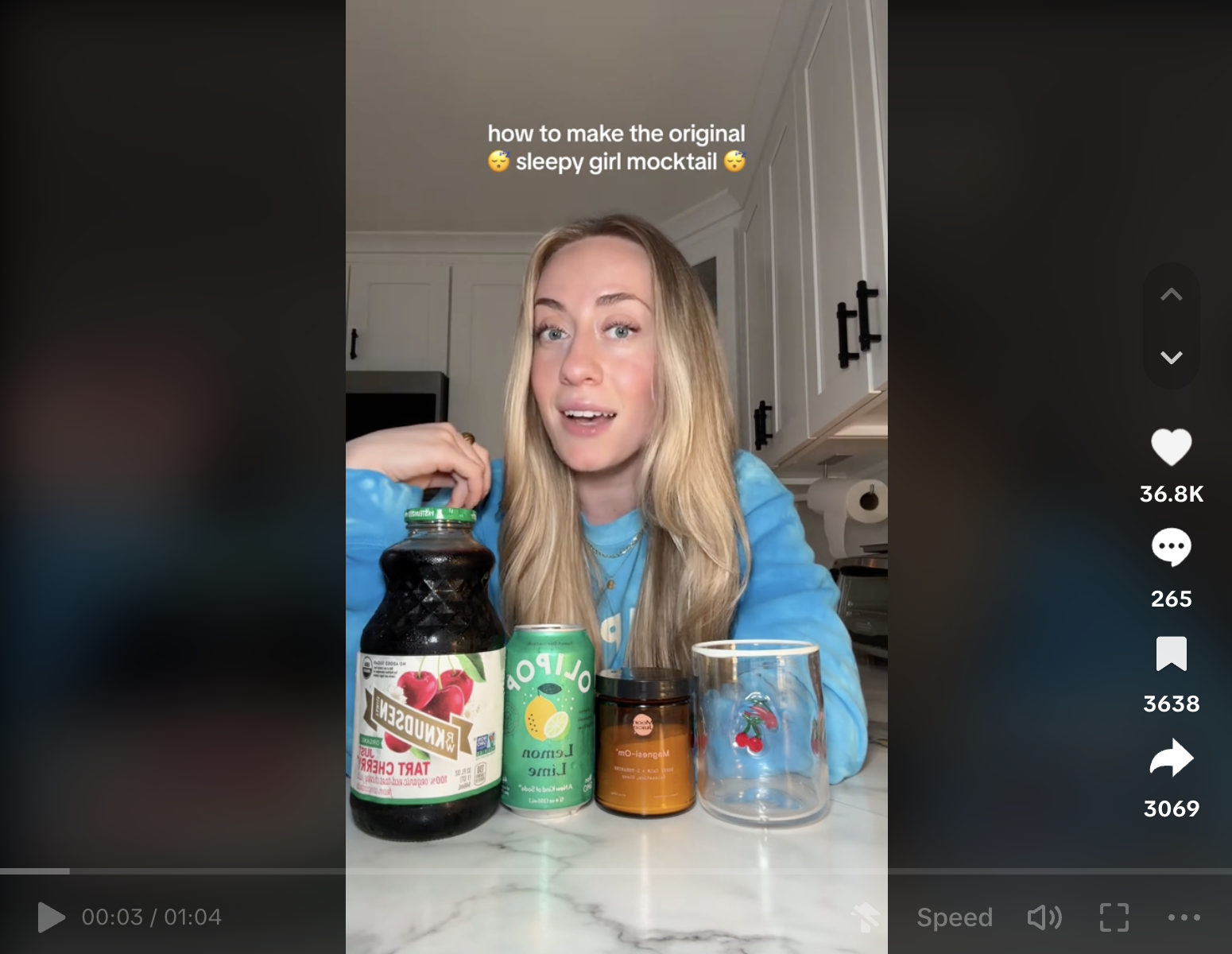 Ollipop sleepy girl mocktail collab